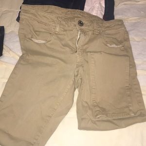 American eagle khaki skinny pant